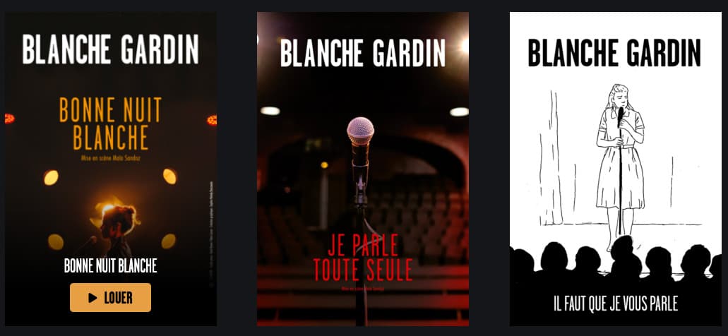 Spectacles de Blanche Gardin disponibles en VOD !